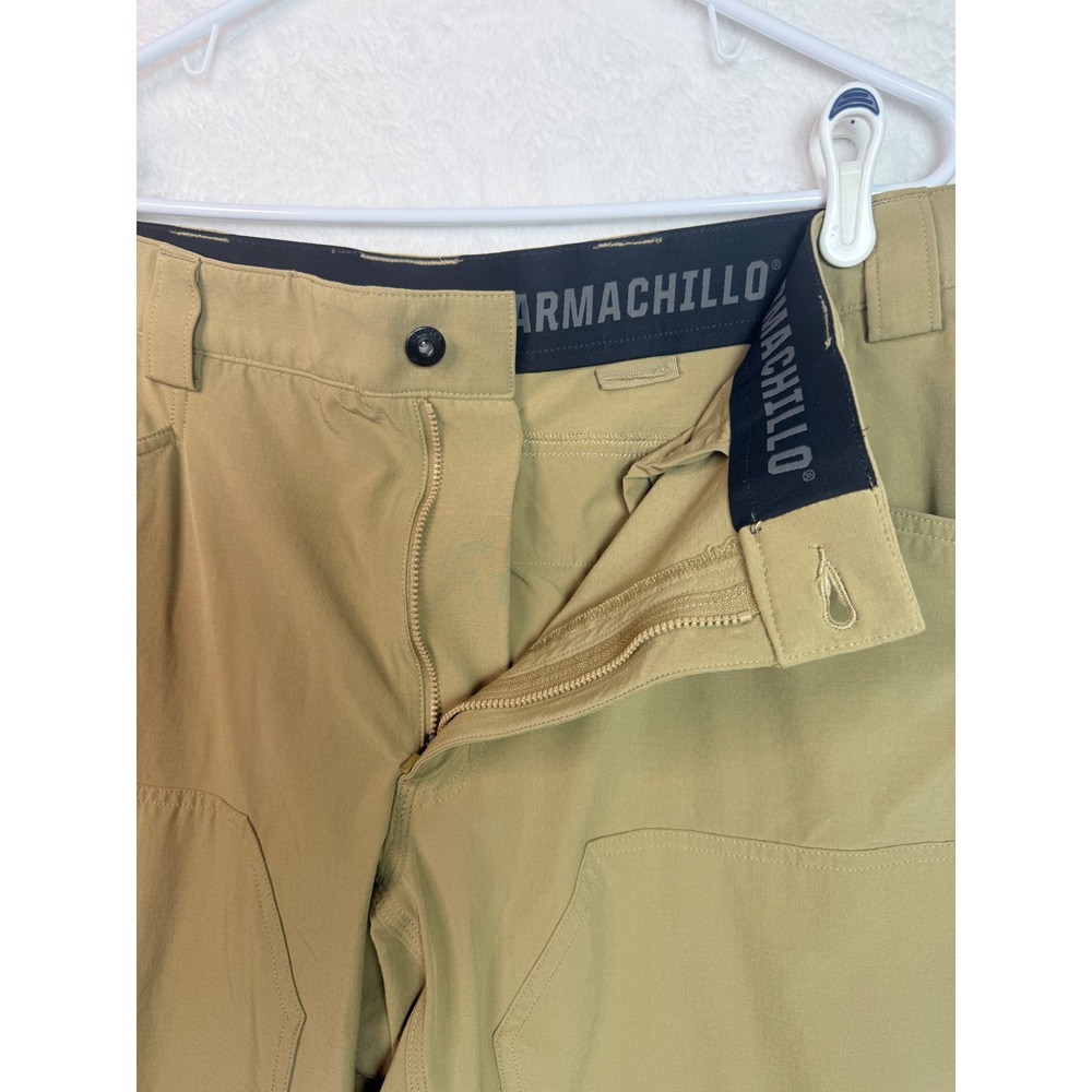 Duluth Trading Co Armachillo Cooling Pants Mens 40x32 Khaki Ripstop Hiking Work - Picture 5 of 13